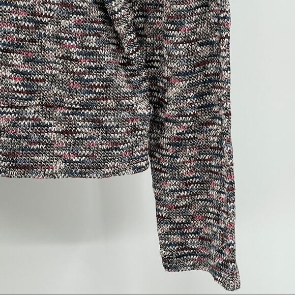 MADEWELL SpaceDyed Marled Sweater SZ L Gathered Shoulders Crewneck Pullover - Picture 6 of 8